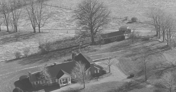 Vintage Aerial photo from 1980 in Bourbon County, KY