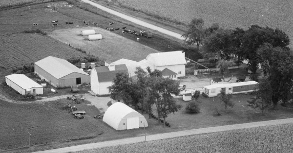Vintage Aerial photo from 1978 in Stephenson County, IL