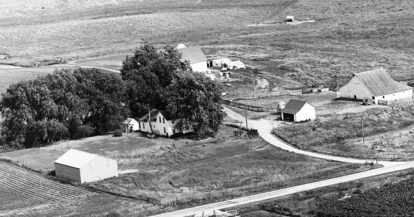 Vintage Aerial photo from 1970 in McDonough County, IL