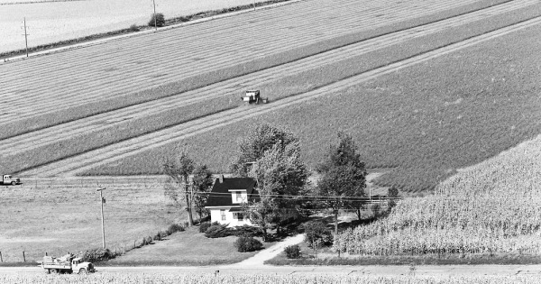 Vintage Aerial photo from 1976 in McDonough County, IL