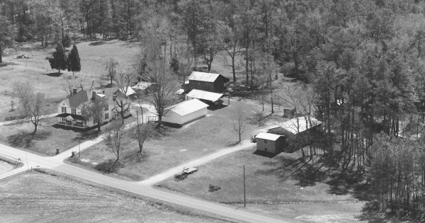 Vintage Aerial photo from 1997 in Chatham County, NC