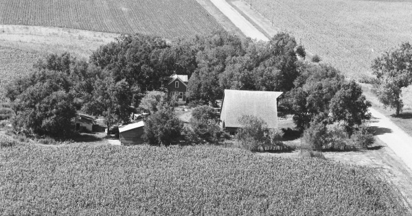 Vintage Aerial photo from 1979 in Saunders County, NE