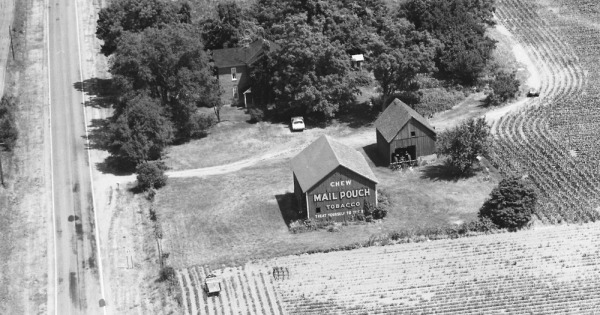 Vintage Aerial photo from 1974 in White County, IN
