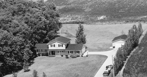 Vintage Aerial photo from 1982 in Huntington County, IN