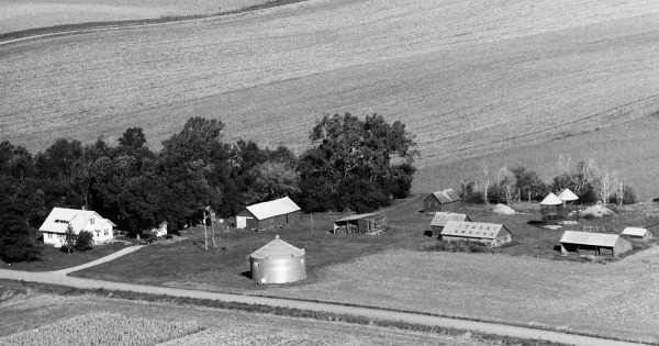 Vintage Aerial photo from 1988 in Plymouth County, IA