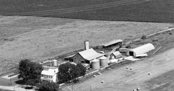 Vintage Aerial photo from 1986 in Scott County, IN