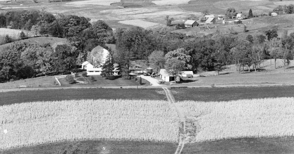 Vintage Aerial photo from 1980 in Jo Daviess County, IL