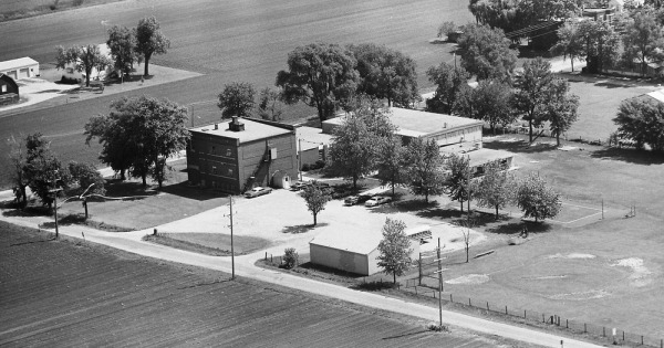 Vintage Aerial photo from 1980 in Kankakee County, IL