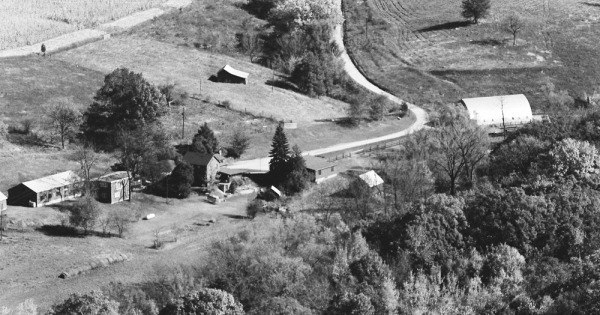Vintage Aerial photo from 1980 in Jo Daviess County, IL