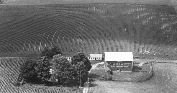 Vintage Aerial photo from 1966 in Whitley County, IN