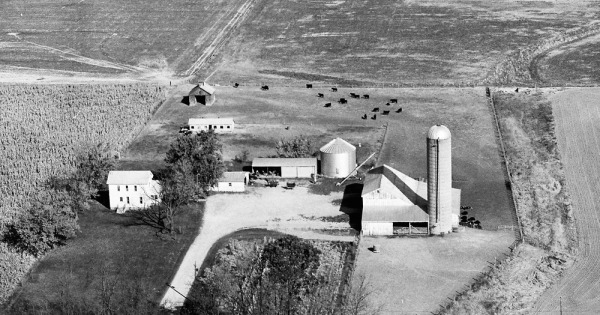 Vintage Aerial photo from 1982 in Randolph County, IN