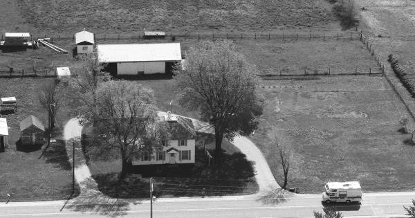 Vintage Aerial photo from 1989 in Black Hawk County, IA