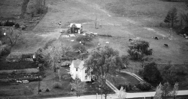 Vintage Aerial photo from 1984 in Ingham County, MI