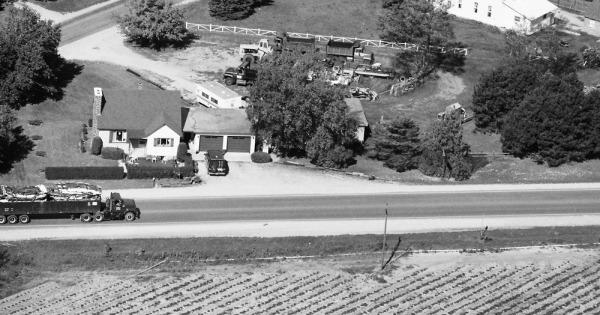 Vintage Aerial photo from 1989 in Leelanau County, MI