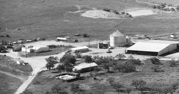 Vintage Aerial photo from 1987 in Concho County, TX
