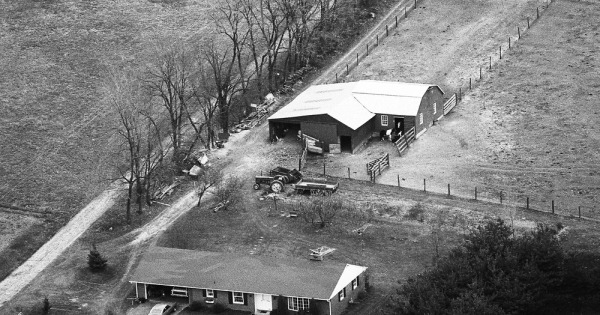 Vintage Aerial photo from 1974 in York County, PA