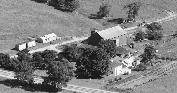 Vintage Aerial photo from 1986 in Cattaraugus County, NY