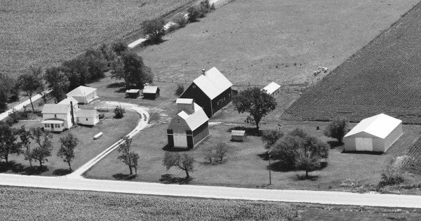 Vintage Aerial photo from 1988 in Will County, IL