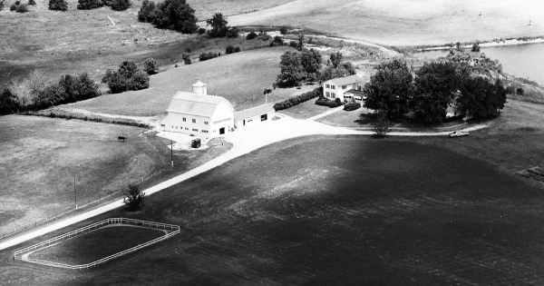 Vintage Aerial photo from 1973 in McHenry County, IL
