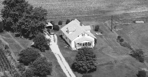 Vintage Aerial photo from 1982 in Shelby County, IL