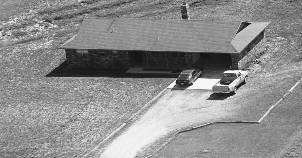 Vintage Aerial photo from 1987 in Garvin County, OK