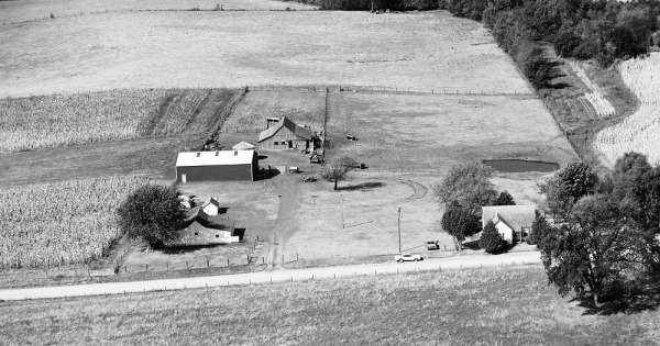 Vintage Aerial photo from 1976 in Clinton County, MO