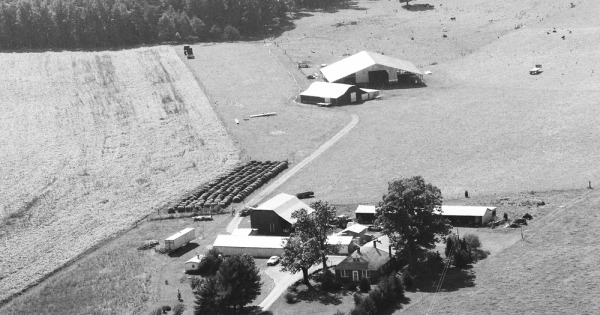 Vintage Aerial photo from 1989 in Caroline County, VA