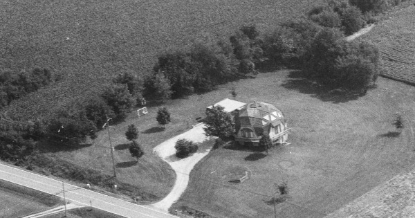 Vintage Aerial photo from 1990 in Clinton County, IA