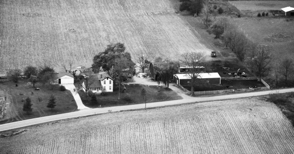 Vintage Aerial photo from 1984 in Ingham County, MI