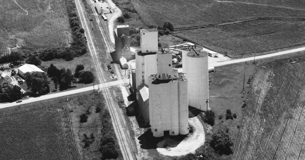 Vintage Aerial photo from 1993 in Carroll County, IA