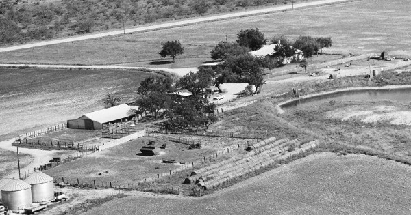 Vintage Aerial photo from 1987 in Concho County, TX
