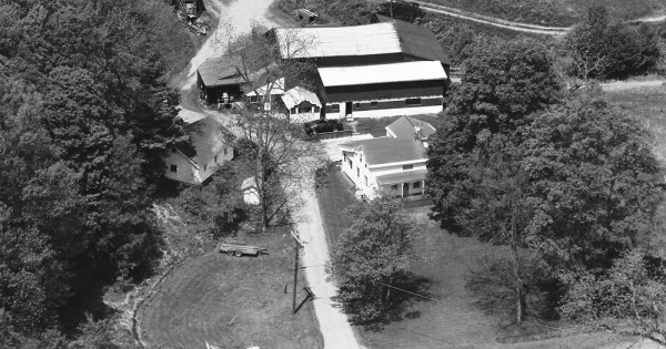 Vintage Aerial photo from 1988 in Chautauqua County, NY