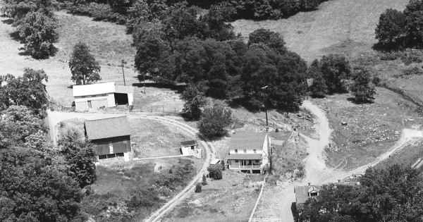 Vintage Aerial photo from 1966 in Dauphin County, PA