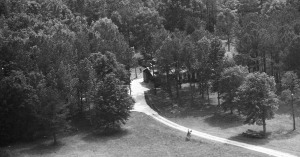 Vintage Aerial photo from 1990 in Crawford County, GA
