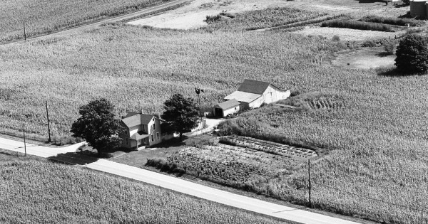 Vintage Aerial photo from 1974 in Clark County, OH
