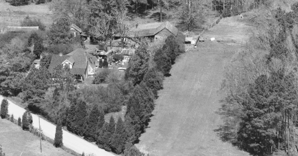 Vintage Aerial photo from 1997 in Chatham County, NC