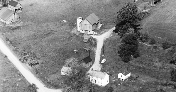 Vintage Aerial photo from 1965 in Belmont County, OH