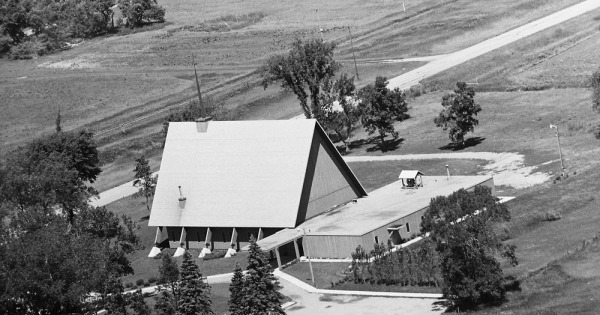 Vintage Aerial photo from 1969 in Minnehaha County, SD