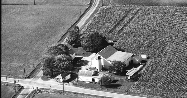 Vintage Aerial photo from 1973 in Marion County, OH