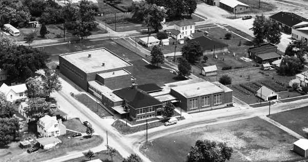 Vintage Aerial photo from 1972 in Piatt County, IL
