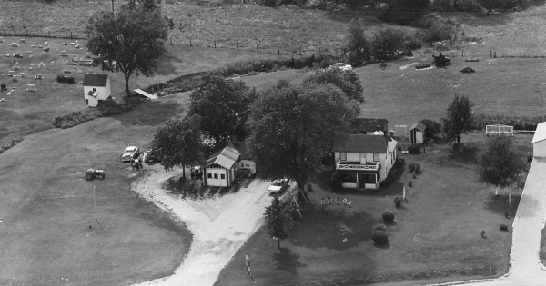 Vintage Aerial photo from 1963 in Randolph County, IL