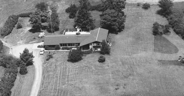Vintage Aerial photo from 1985 in Polk County, WI