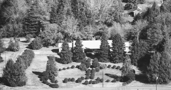 Vintage Aerial photo from 1990 in Davie County, NC