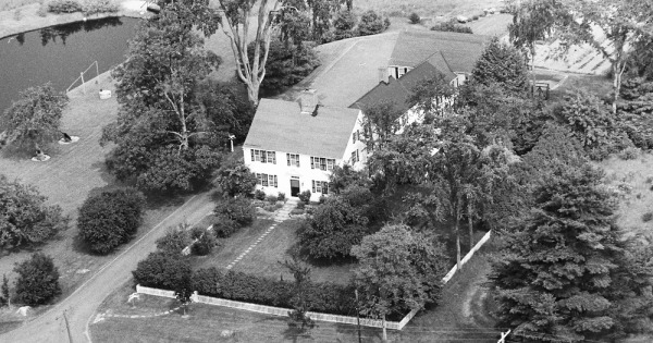 Vintage Aerial photo from 1969 in York County, ME