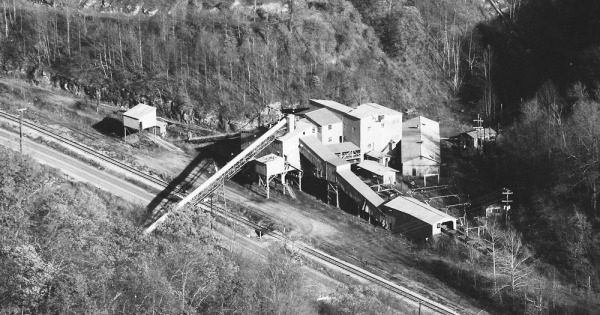 Vintage Aerial photo from 1984 in Mingo County, WV