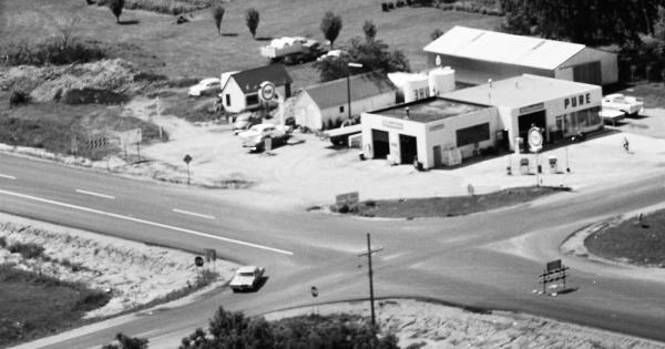 Vintage Aerial photo from 1967 in Waseca County, MN