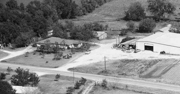Vintage Aerial photo from 1991 in Burleson County, TX