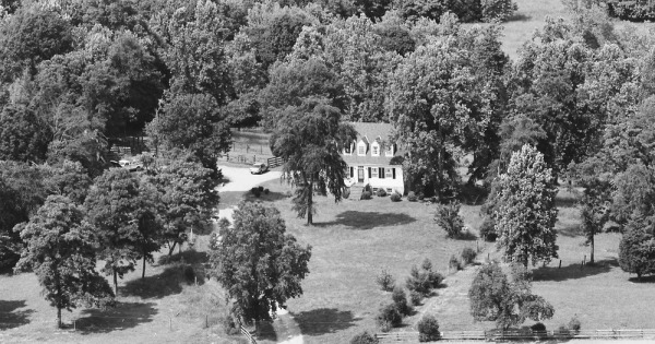 Vintage Aerial photo from 1983 in Powhatan County, VA