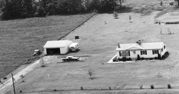 Vintage Aerial photo from 1973 in Portage County, OH