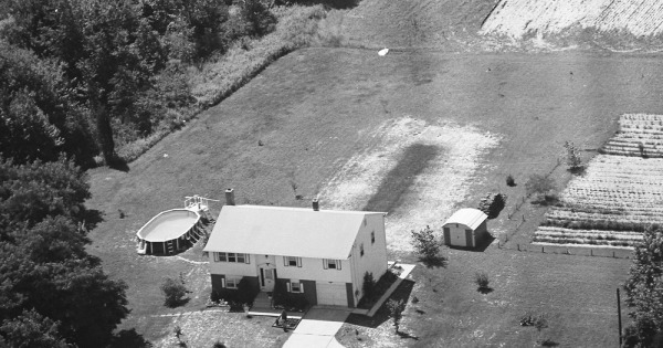 Vintage Aerial photo from -1986 in Burlington County, NJ